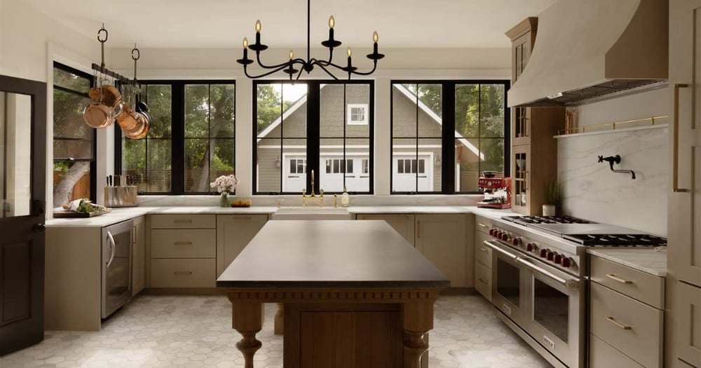 Image of a kitchen remodel with rustic features by Petra Custom Builders in Boulder, CO