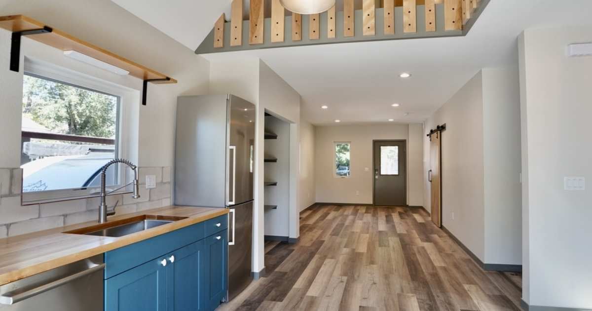 Image of the kitchen in the interior of an ADU by Petra Custom Builders in Boulder, CO