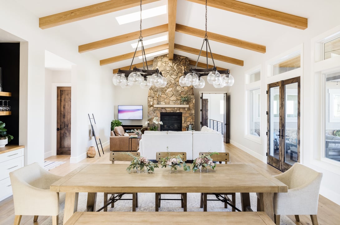 louisville custom home build open concept living room