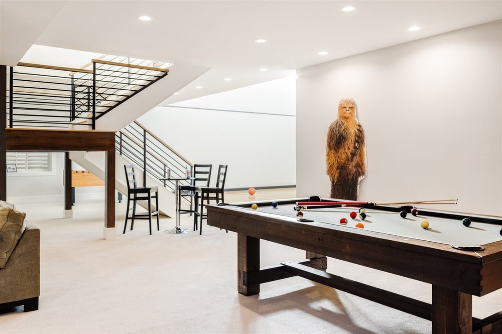 louisville custom home game room