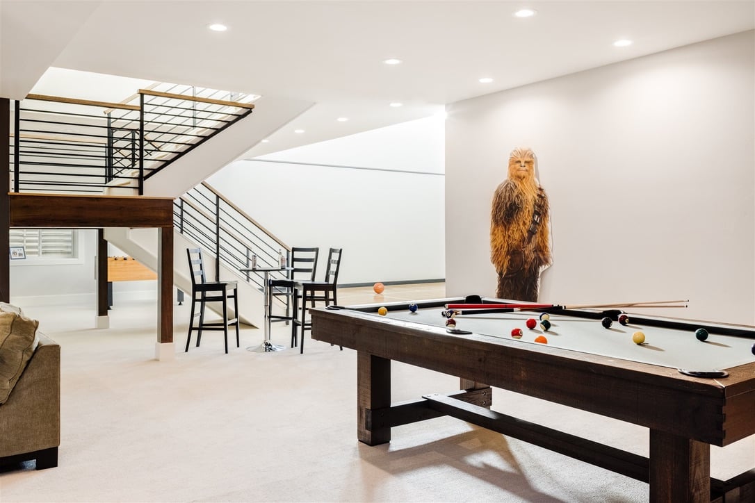 louisville custom home game room