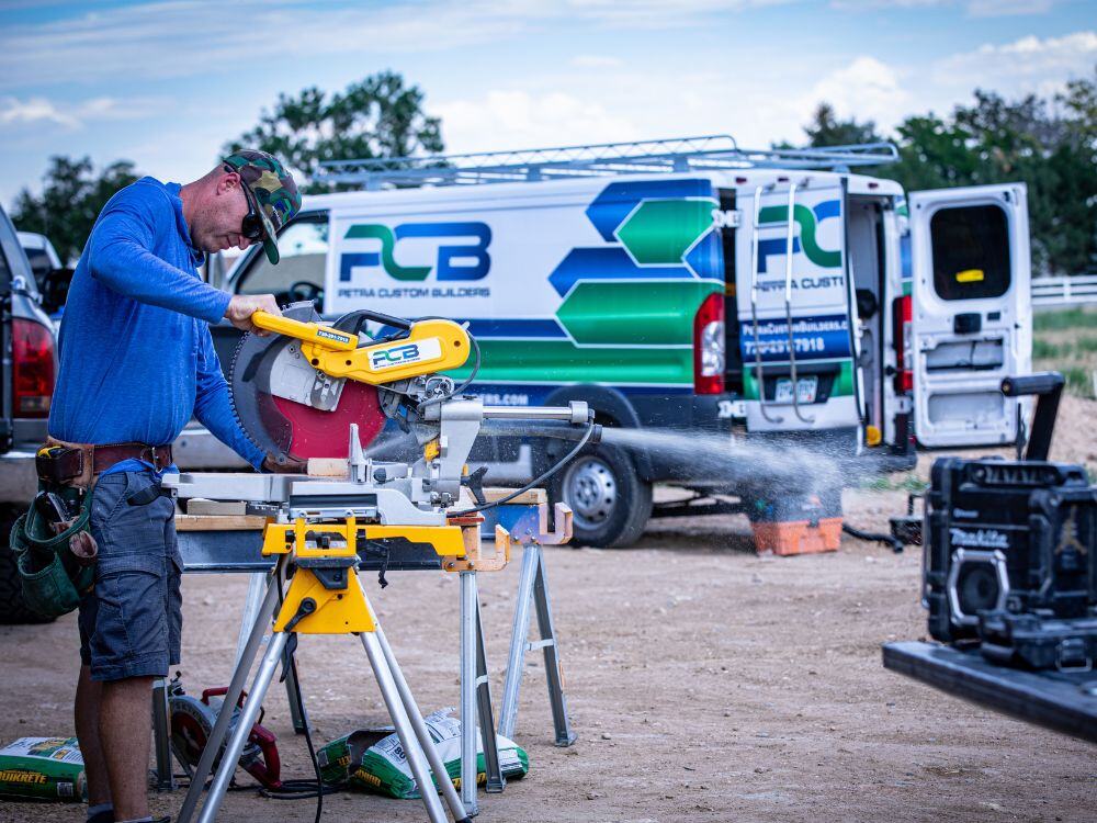 Petra Team Member Working on A Custom Build Home in Boulder County Colorado