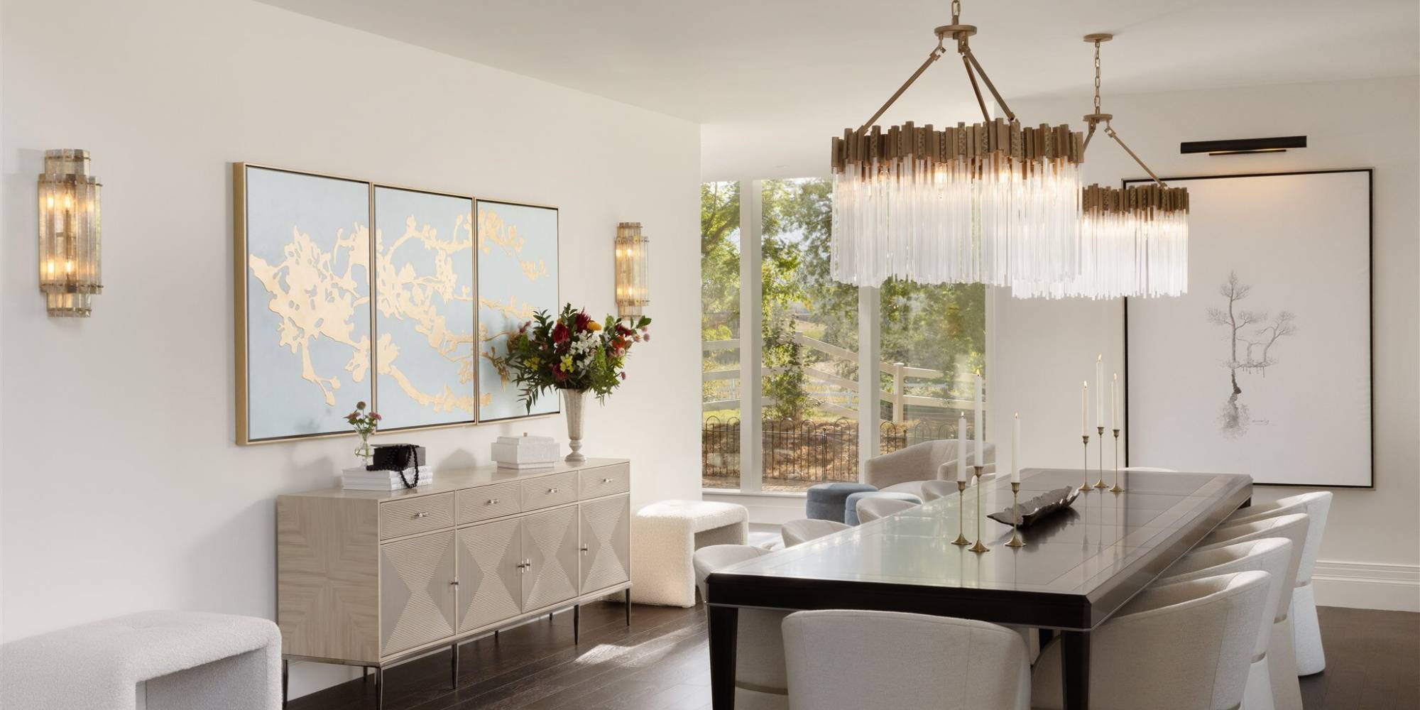 Image of a dining room in a home remodel by Petra Custom Builders in Longmont, CO
