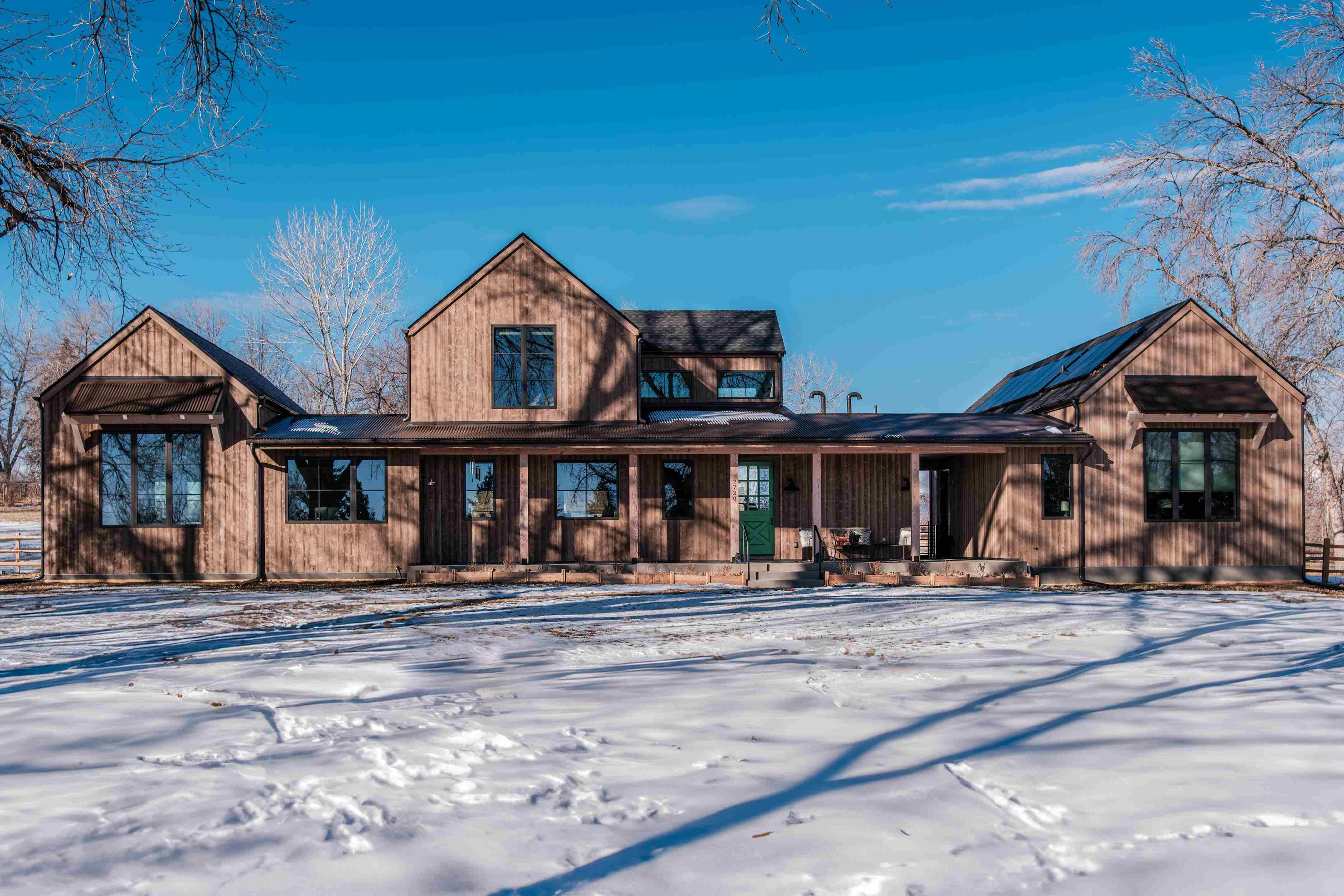 Exterior of a Custom Home Built By PCB in Boulder County Colorado