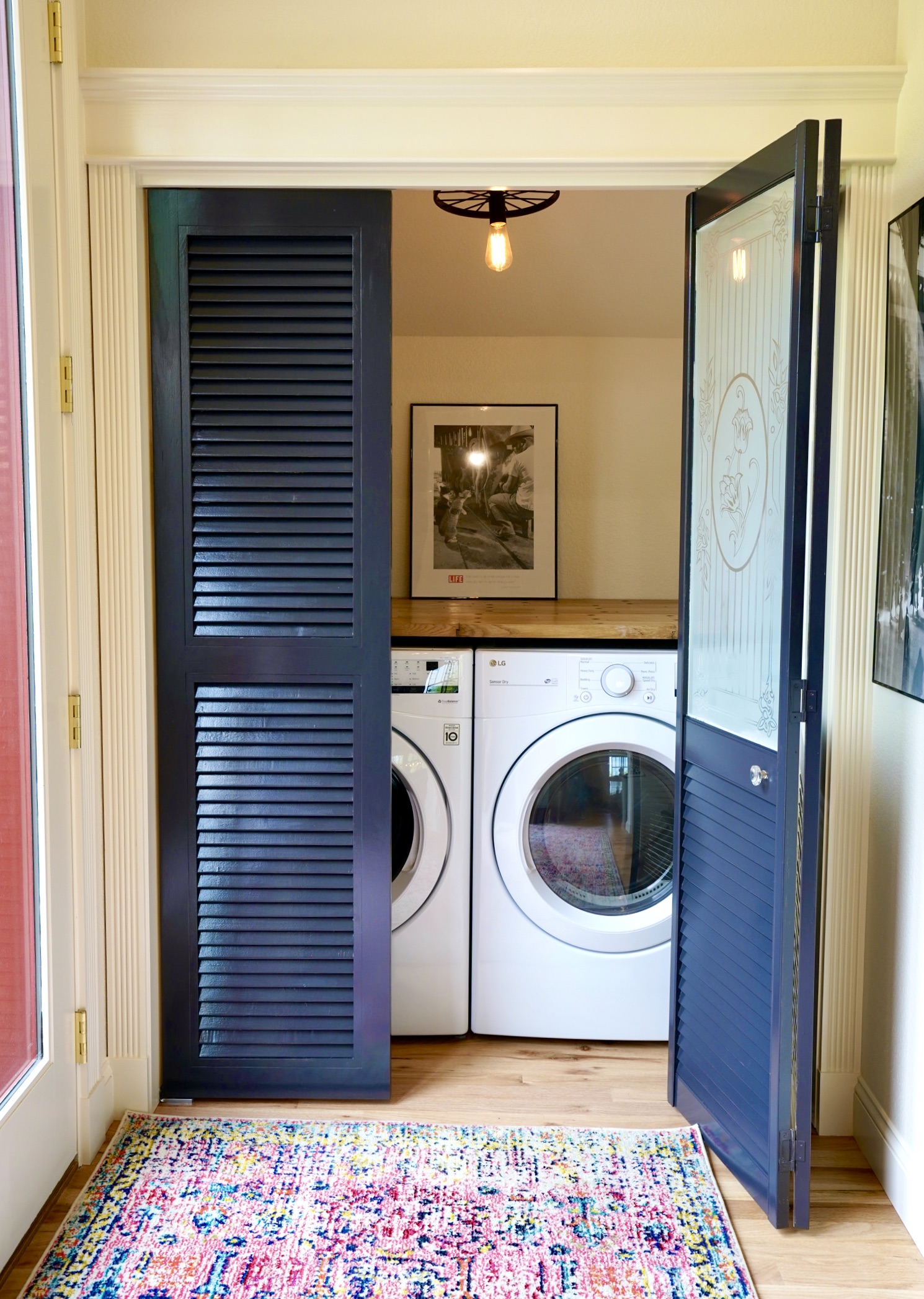 laundry closet in ADU